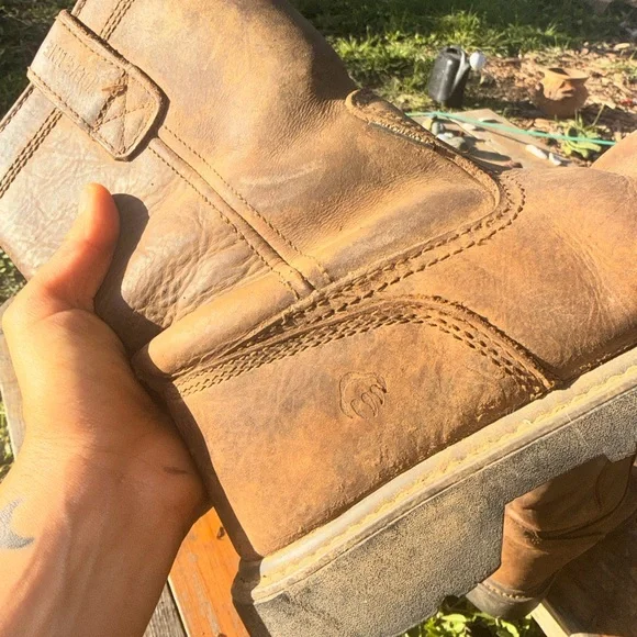 Wolverine Dark Brown Leather Boots - Picture 4 of 9